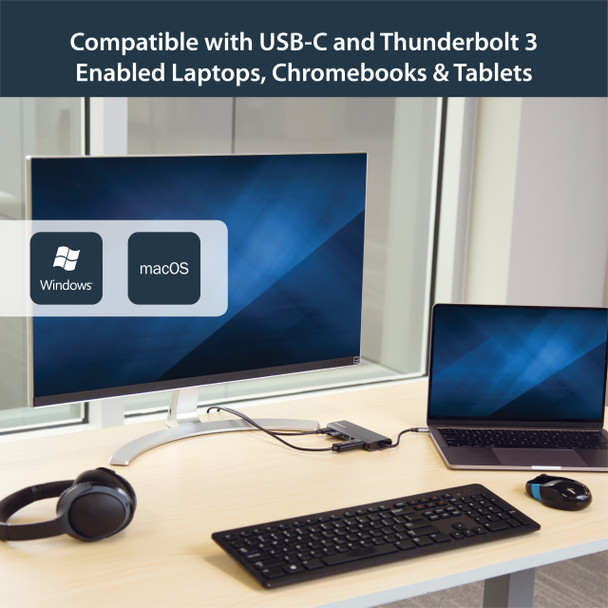 Startech.Com Usb C Multiport Adapter - Portable Usb-C Dock To 4K Hdmi, 2-Pt Usb 3.0 Hub, Sd/Sdhc, Gbe, 60W Pd Pass-Through - Usb Type-C/Thunderbolt 3 - New Version Available Dkt30Csdhpd3 Dkt30Csdhpd