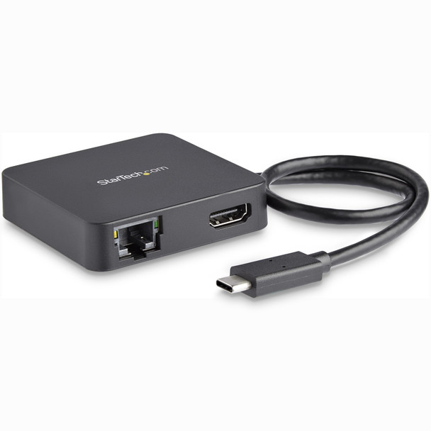 Startech.Com Usb C Multiport Adapter - Portable Usb-C Mini Dock 4K Hdmi Video - Gigabit Ethernet, Usb 3.0 Hub (1X Usb-A 1X Usb-C) - Usb Type-C Multiport Adapter - Thunderbolt 3 Compatible Dkt30Chd