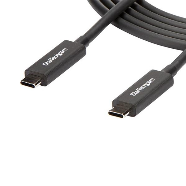 StarTech.com 6 ft. (2 m) Thunderbolt 3 Cable with 100W Power Delivery - 40Gbps TBLT3MM2MA