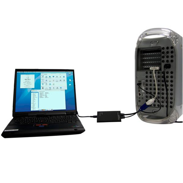 StarTech.com KVM Console to USB 2.0 Portable Laptop Crash Cart Adapter NOTECONS01