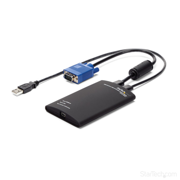 StarTech.com KVM Console to USB 2.0 Portable Laptop Crash Cart Adapter NOTECONS01