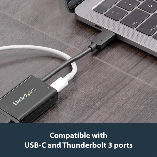 Startech.Com Usb C To Vga Adapter With Power Delivery - 1080P Usb Type-C To Vga Monitor Video Converter W/ Charging - 60W Pd Pass-Through - Thunderbolt 3 Compatible - Black Cdp2Vgaucp