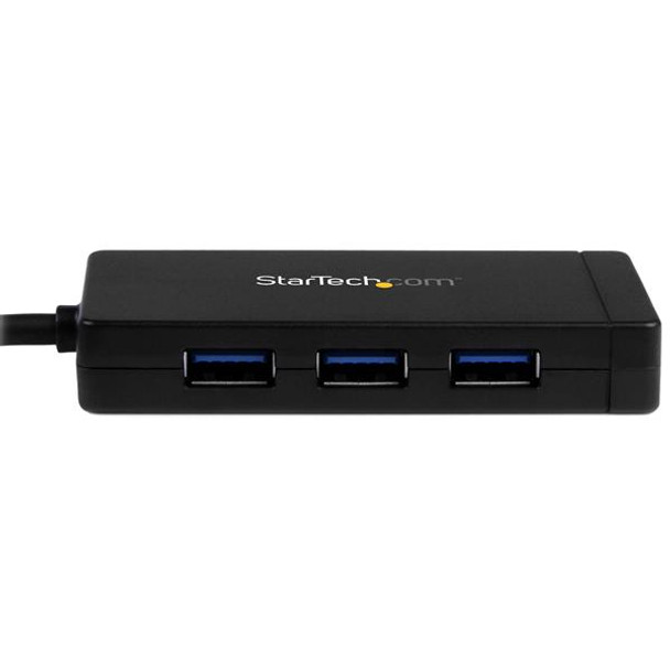 StarTech.com 3-Port USB-C Hub with Gigabit Ethernet - USB-C to 3x USB-A - USB 3.0 - Includes Power Adapter HB30C3A1GE