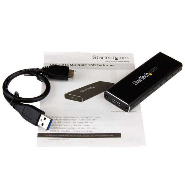 Startech.Com M.2 Ssd Enclosure For M.2 Sata Ssds - Usb 3.0 (5Gbps) With Uasp Sm2Ngffmbu33