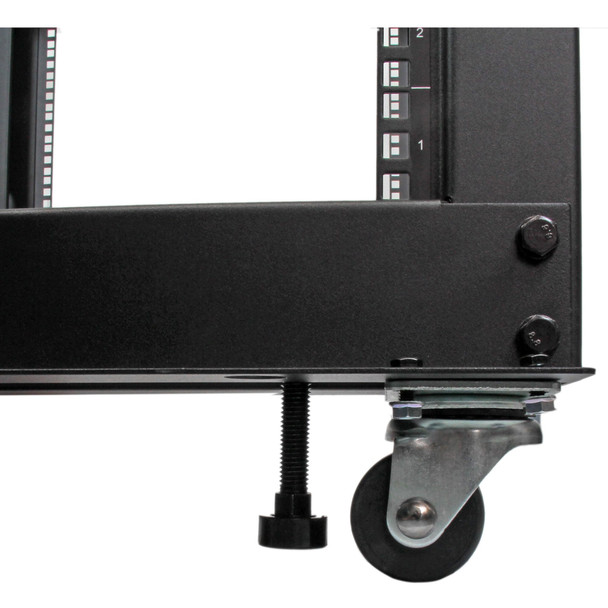 Startech.Com 25U Open Frame Server Rack - 4 Post Adjustable Depth (23" To 41") Network Equipment Rack W/ Casters/ Levelers/ Cable Management (4Postrack25U) 4Postrack25U