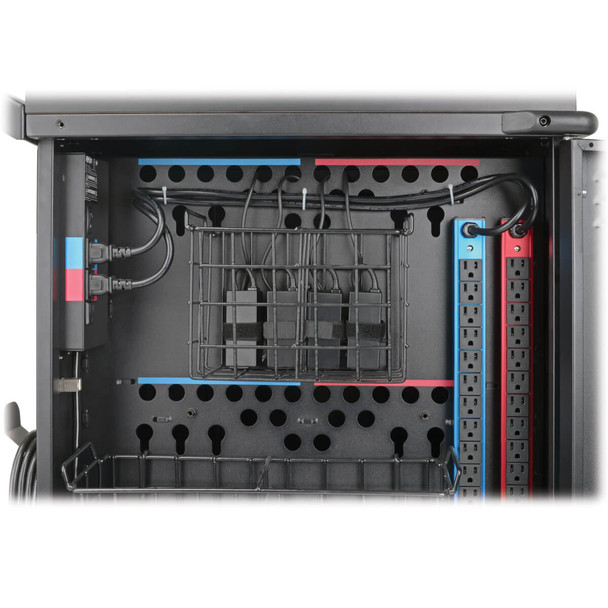 Tripp Lite 42-Device AC Mobile Charging Cart – Laptops and Chromebooks, 120V, NEMA 5-15P, 10 ft. Cord, Black CSC42AC