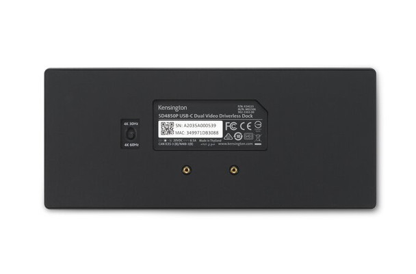 Kensington SD4850P USB-C 10Gbps Dual Video Driverless Docking Station - 100W PD - DP++/HDMI - Windows K34115NA