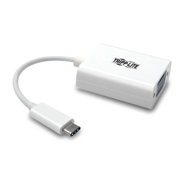 Tripp Lite USB C to VGA External Video Adapter (M/F), Displayport Alternate Mode, 1920 x 1200 (1080p) U444-06N-VGA-AM