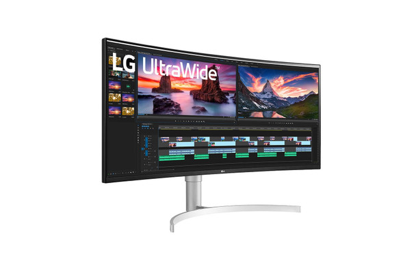 LG 38WN95C-W computer monitor 96.5 cm (38") 3840 x 1600 pixels UltraWide Quad HD Black, Silver, White 38WN95C-W