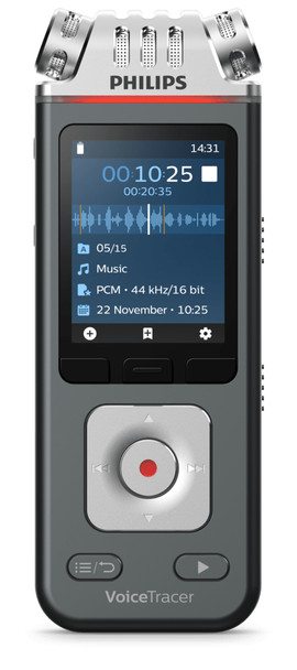 Philips Voice Tracer DVT7110/00 dictaphone Flash card Anthracite, Chrome DVT7110/00