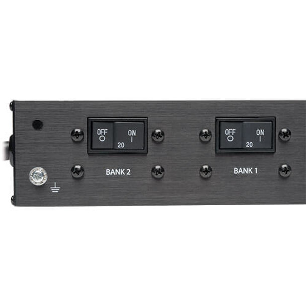 Tripp Lite 5/5.8kW Single-Phase Monitored PDU, LX Interface, 208/240V Outlets (36 C13/6 C19), L6-30P, 10 ft. Cord, 0U 1.8m/70 in. Height, TAA PDUMNV30HV2LX