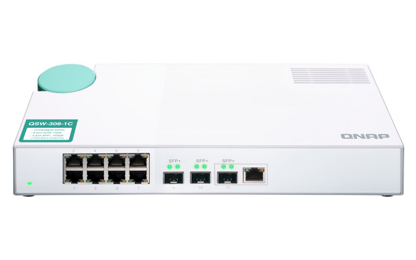 QNAP QSW-308-1C network switch Unmanaged Gigabit Ethernet (10/100/1000) White QSW-308-1C