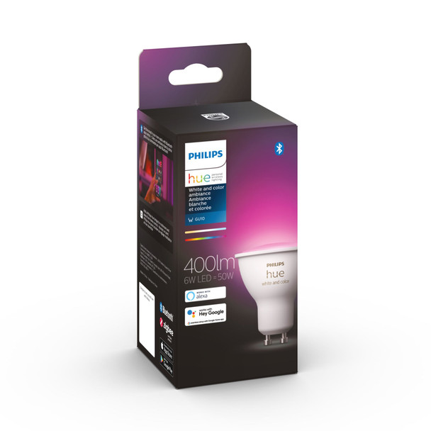 Philips Hue White and colour ambience 046677542375 smart lighting Smart bulb 6 W Bluetooth/Zigbee 046677542375