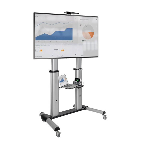 Tripp Lite Mobile Flat-Panel Floor Stand - 60" - 100" TVs and Monitors, Heavy-Duty DMCS60100XX