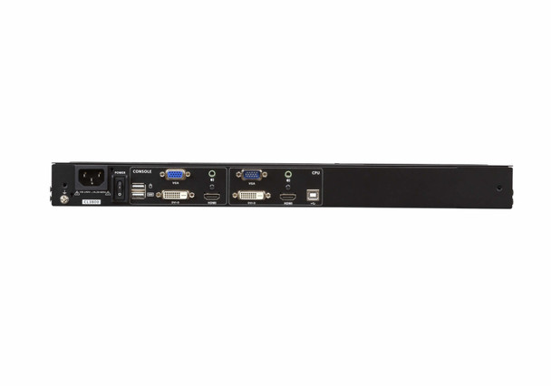 Aten CL3800NW rack console 47 cm (18.5") 1920 x 1080 pixels Metal, Plastic Black 1U CL3800NW