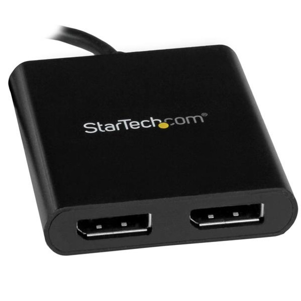 StarTech.com 2-Port Multi Monitor Adapter - USB-C to 2x DisplayPort 1.2 Video Splitter - USB Type-C to DP MST Hub - Dual 4K 30Hz or 1080p 60Hz - Thunderbolt 3 Compatible - Windows Only MSTCDP122DP