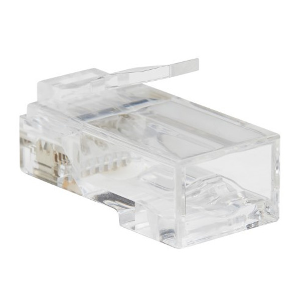 Tripp Lite Cat6 RJ45 Pass-Through UTP Modular Plug, 50 Pack N232-050-UTP