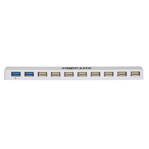 Tripp Lite 10-Port USB 3.0 / USB 2.0 Combo Hub - USB Charging, 2 USB 3.0 & 8 USB 2.0 Ports U360-010C-2X3