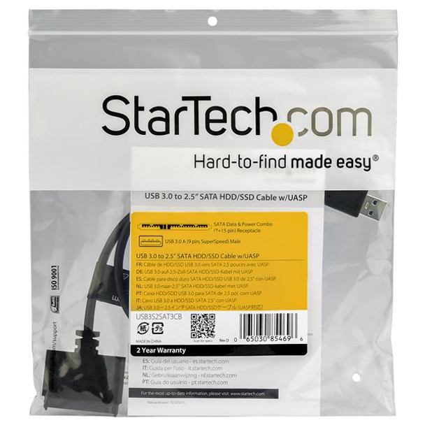 StarTech.com SATA to USB Cable with UASP USB3S2SAT3CB