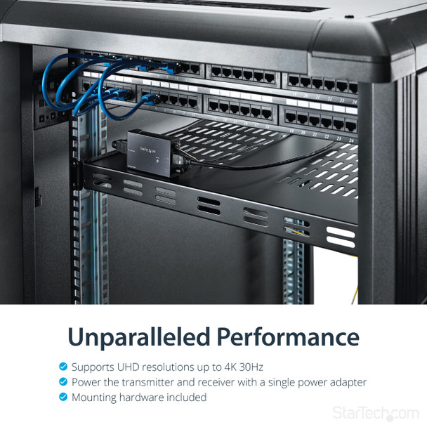 Startech.Com Hdmi Over Cat5E Hdbaset Extender - Power Over Cable - Ultra Hd 4K St121Hdbte