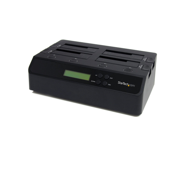 StarTech.com 4 Bay USB 3.0 eSATA to SATA Standalone 1:3 HDD Hard Drive Duplicator Dock SATDOCK4U3RE