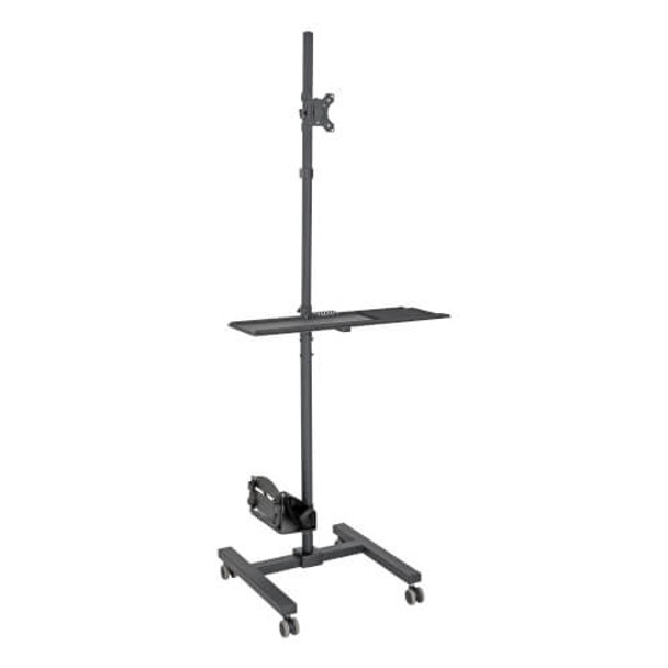 Tripp Lite Mobile Workstation with Monitor Mount - For 17" to 32" Displays, Height Adjustable DMCS1732S