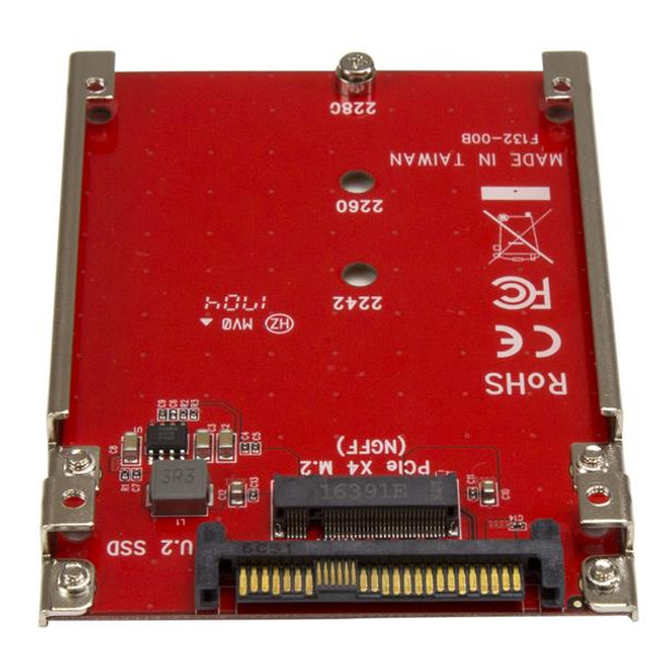 StarTech.com M.2 Drive to U.2 (SFF-8639) Host Adapter for M.2 PCIe NVMe SSDs U2M2E125