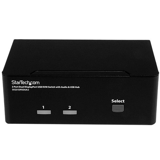Startech.Com 2-Port Displayport Dual-Monitor Kvm Switch - 4K 60Hz Sv231Dpddua2