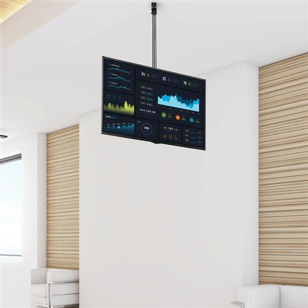 StarTech.com Ceiling TV Mount - 1.8' to 3' Short Pole FPCEILPTBSP