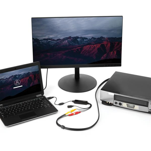 Startech.Com Usb Video Capture Adapter Cable - S-Video/Composite To Usb 2.0 Sd Video Capture Device Cable - Twain Support - Analog To Digital Converter For Media Storage - Windows Only Svid2Usb232