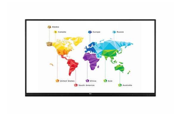 LG 65TR3BF-B interactive whiteboard 165.1 cm (65") 3840 x 2160 pixels Touchscreen Black 65TR3BF-B