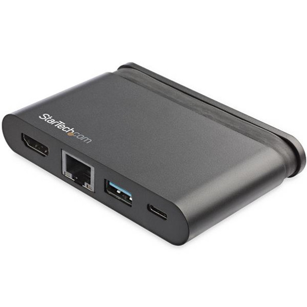 StarTech.com USB C Multiport Adapter - Portable USB-C Dock with 4K HDMI - 100W PD 3.0 Pass-Through, 1x USB-A, 1x USB-C, GbE - Thunderbolt 3 & USB Type-C Laptop Travel Dock - Mac & Windows DKT30CHCPD