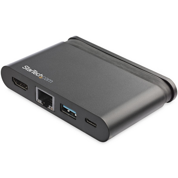 StarTech.com USB C Multiport Adapter - Portable USB-C Dock with 4K HDMI - 100W PD 3.0 Pass-Through, 1x USB-A, 1x USB-C, GbE - Thunderbolt 3 & USB Type-C Laptop Travel Dock - Mac & Windows DKT30CHCPD