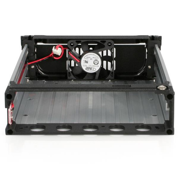 StarTech.com Black Aluminum 5.25in Rugged SATA Hard Drive Mobile Rack Drawer DRW150SATBK