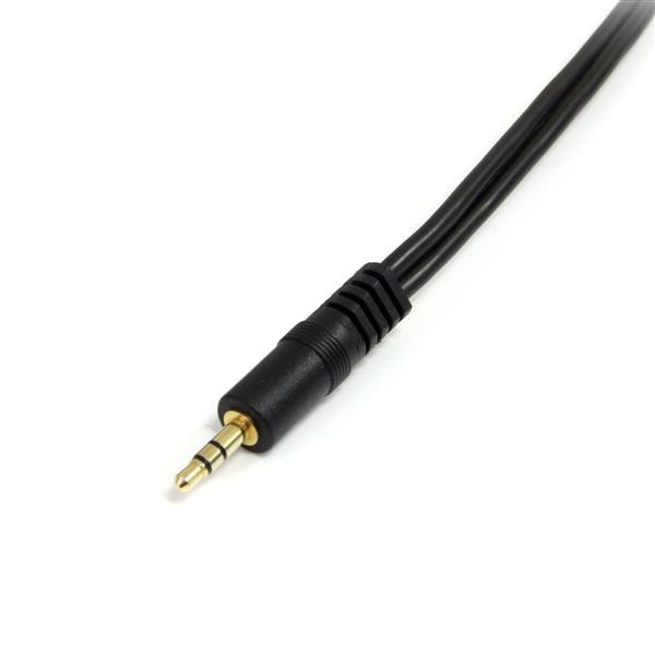 Startech.Com 6In Stereo Splitter Cable - 3.5Mm Male To 2X 3.5Mm Female 1420978