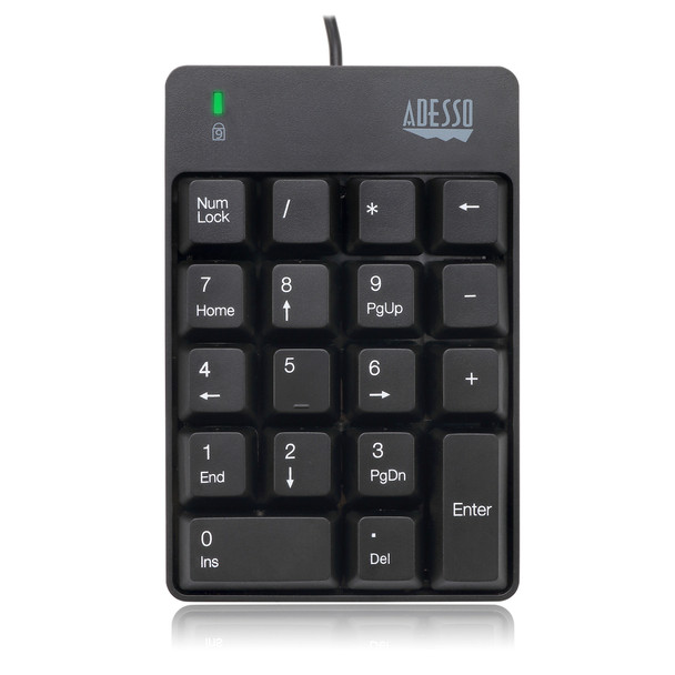 Adesso Akb-601Ub - Usb Spill Resistant 18-Key Numeric Keypad Akb-601Ub