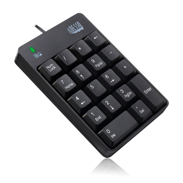 Adesso Akb-601Ub - Usb Spill Resistant 18-Key Numeric Keypad Akb-601Ub