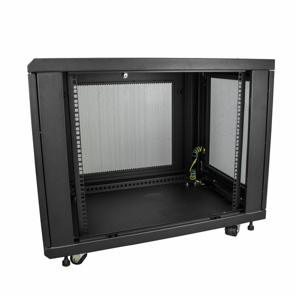 Startech.Com 12U Server Rack Cabinet - 4-Post Adjustable Depth (2" To 30") Network Equipment Rack Enclosure W/Casters/Cable Management/Shelf /Locking Dell Poweredge Hp Proliant Thinkserver Rk1233Bkm