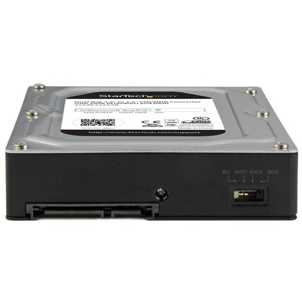 StarTech.com Dual-Bay 2.5” to 3.5” SATA Hard Drive Adapter Enclosure with RAID 35SAT225S3R