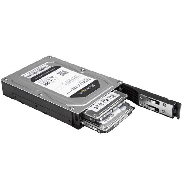 StarTech.com Dual-Bay 2.5” to 3.5” SATA Hard Drive Adapter Enclosure with RAID 35SAT225S3R