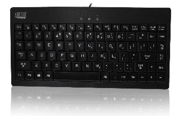 Adesso SlimTouch 110 keyboard USB Black AKB-110EB