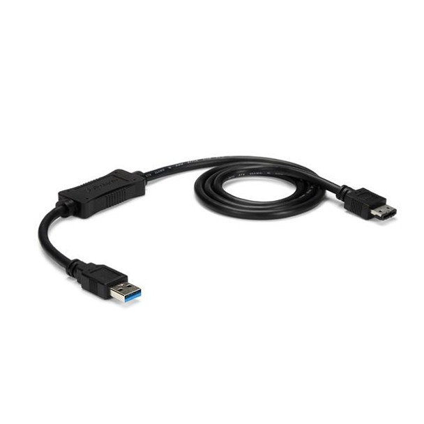 StarTech.com USB 3.0 to eSATA HDD / SSD / ODD Adapter Cable - 3ft eSATA Hard Drive to USB 3.0 Adapter Cable - SATA 6 Gbps USB3S2ESATA3