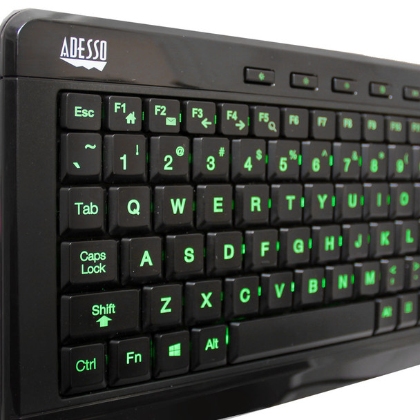 Adesso SlimTouch 120 keyboard USB QWERTY English Black AKB-120EB