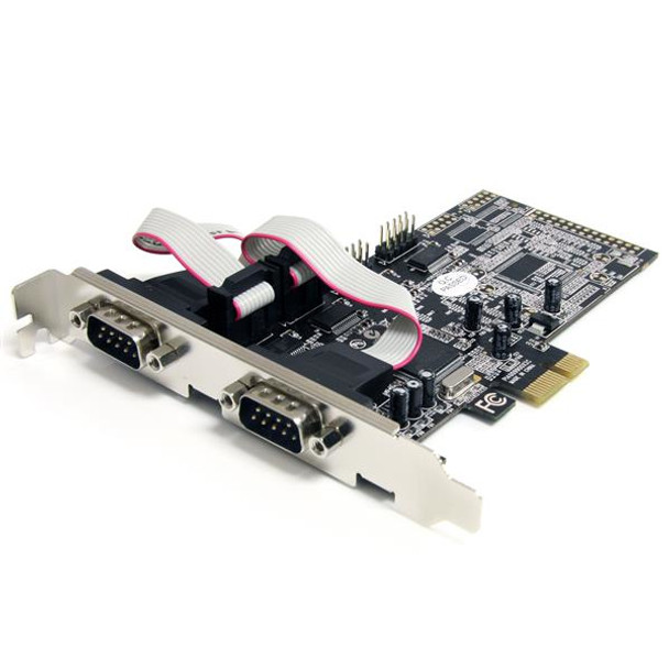 StarTech.com 4 Port Native PCI Express RS232 Serial Adapter Card with 16550 UART PEX4S553