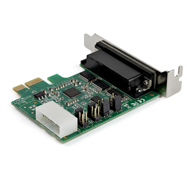 Startech.Com 4-Port Pci Express Rs232 Serial Adapter Card - Pcie Rs232 Serial Host Controller Card - Pcie To Serial Db9 - 16950 Uart - Low Profile Expansion Card - Windows/Linux Pex4S953Lp