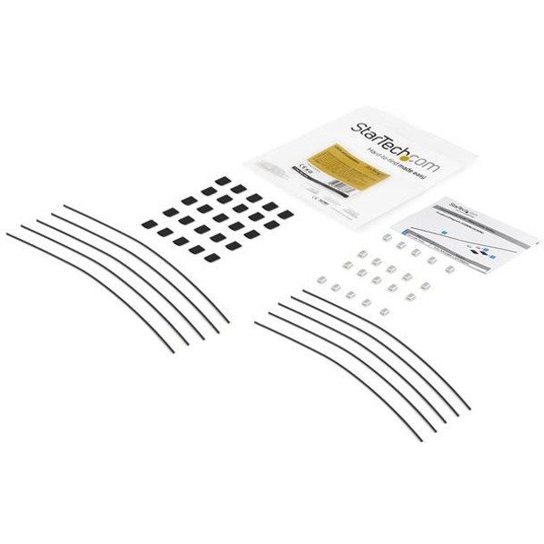 StarTech.com 10-Pack Security Cable Tethers for Adapters & Dongles - Universal Cable Adapter Tether - Tether Cable - Adjustable Length Anti-Theft Cable Tether Lock Kit - Steel CONNLOCKPK10