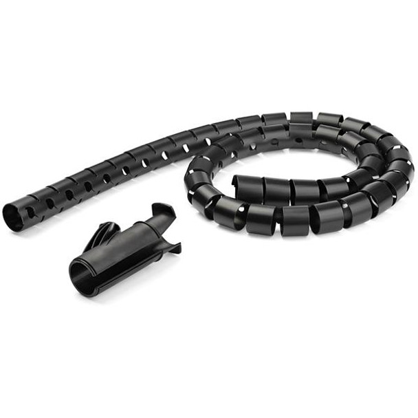 StarTech.com 1.5 m (4.9 ft.) Cable-Management Sleeve - Spiral - 45 mm (1.8 in.) Diameter CMSCOILED3