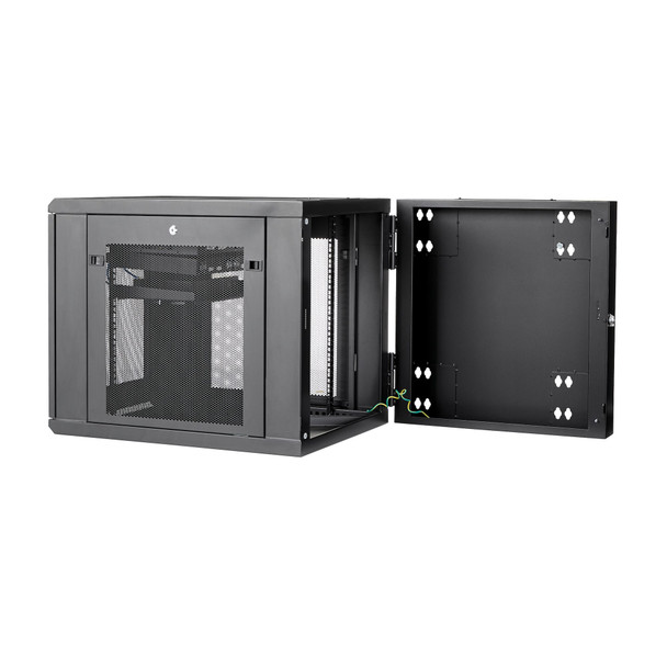 Startech.Com 12U 19" Wall Mount Network Cabinet - 4 Post 24" Deep Hinged Server Room Data Cabinet- Locking Computer Equipment Enclosure W/Shelf - Flexible Vented It Rack - Pre-Assembled Rk1232Walhm