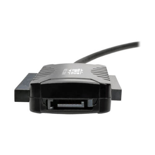 Tripp Lite USB 3.0 SuperSpeed to SATA/IDE Adapter with Built-In USB Cable, 2.5 in., 3.5 in. and 5.25 in. Hard Drives U338-06N