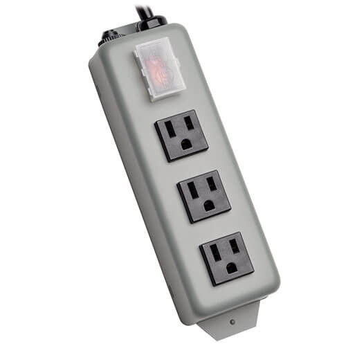 Tripp Lite 3Sp9 Power Extension 2.7 M 3 Ac Outlet(S) Indoor/Outdoor Black, Grey 3Sp9